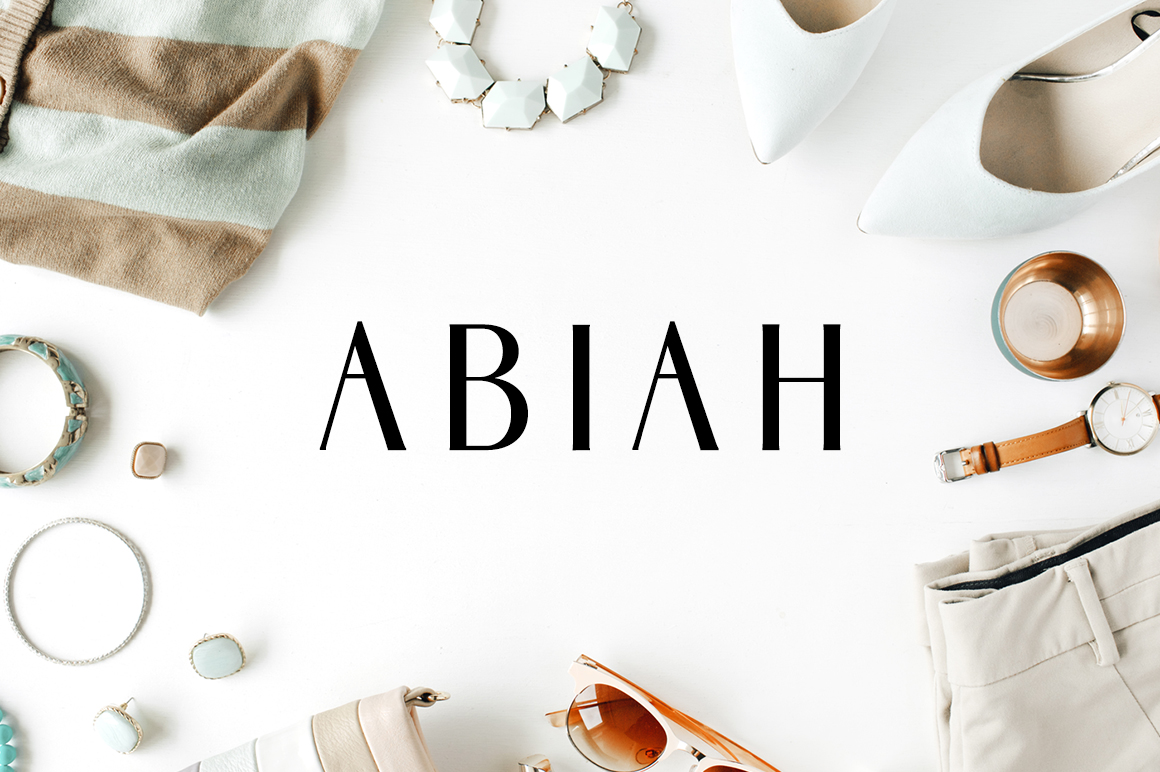 Abiah: Vertical Boldness in a Modern Sans Serif