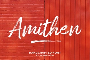 Amithen: A Textured Brush Font with Contemporary Appeal