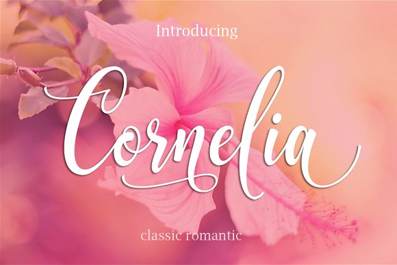 Cornelia: A Handcrafted Script with Over 370 Characters
