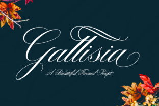Gallisia: A Formal Handwritten Font with Feminine Elegance