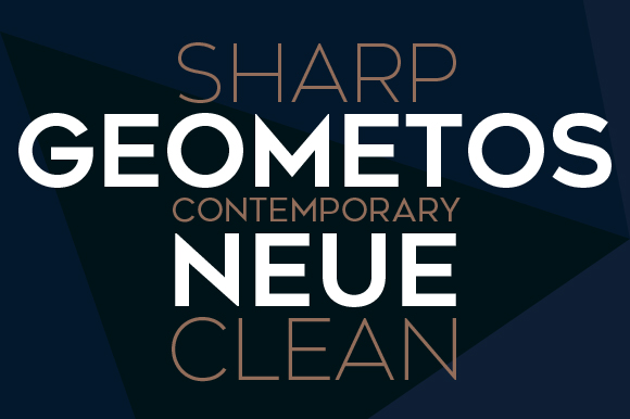 Geometos Neue: A Geometric Sans-Serif for Impactful Design
