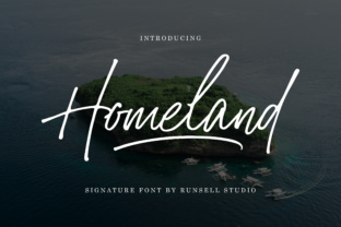 Homeland: A Signature Font with Effortless Natural Flow