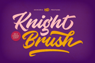 Knight Brush: Vintage Storefront Lettering for Modern Design