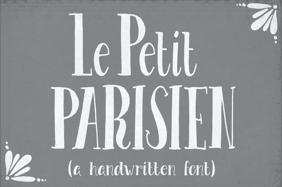 Le Petit Parisien: A Handcrafted Font That Brings the Charm of Paris to Your Designs