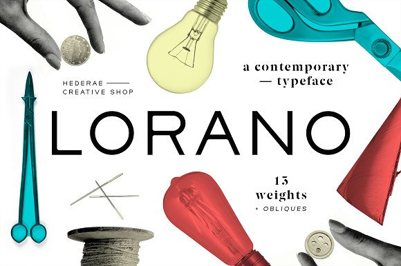Lorano: A Geometric Sans Serif for Modern Design Workflows