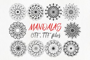 Mandings: A Hand-Drawn Mandala Font for Creative Projects