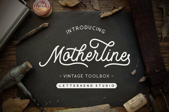 Motherline: A Vintage Font Set with Six Distinct Personalities