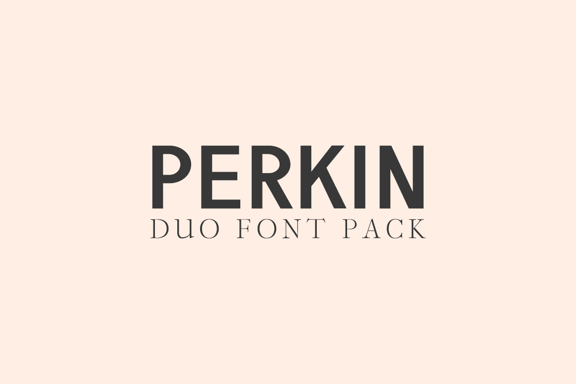 Perkin Duo: A Bold Sans Serif & Serif Font for Modern Design
