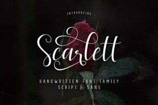 Scarlett: A Font Family That Blends Script and Sans Serif for Real-World Design